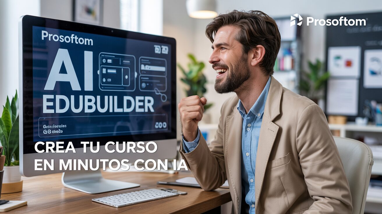 ProSoftom AI EduBuilder en acción - Creación de cursos innovadores