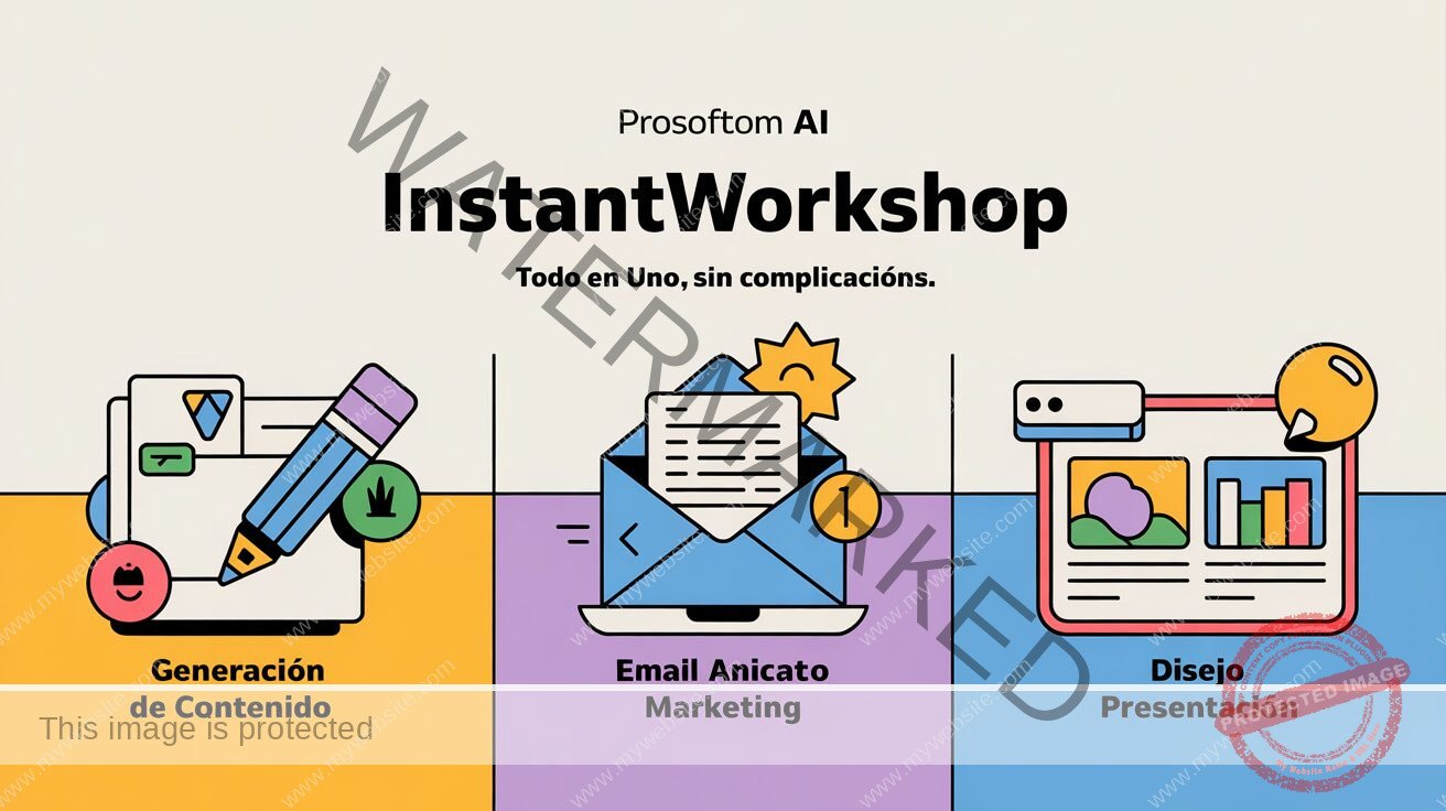 Estructura de taller digital creada con ProSoftom AI InstantWorkshop