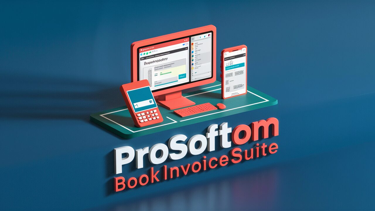 Empresario relajado usando ProSoftom BookInvoiceSuite
