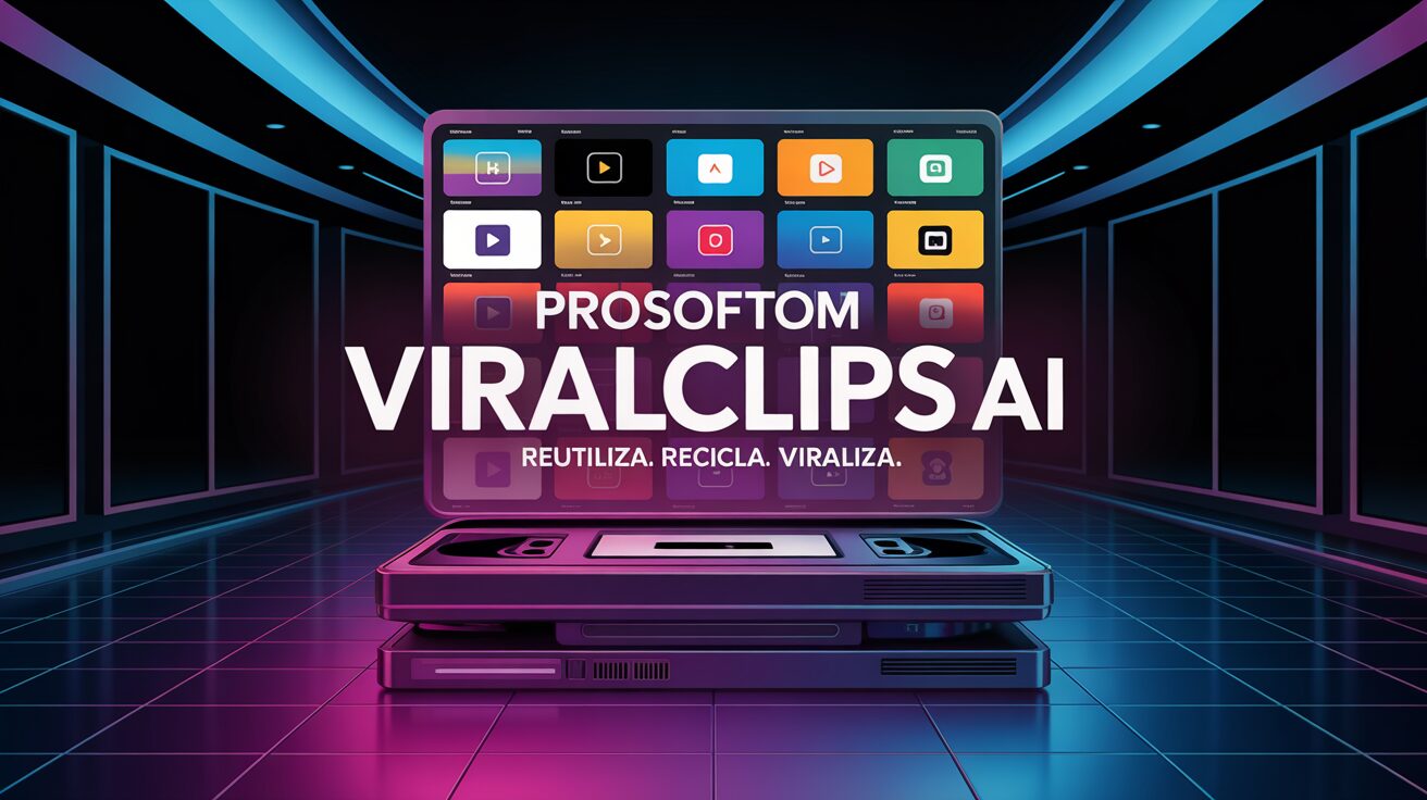 ProSoftom ViralClips AI en acción